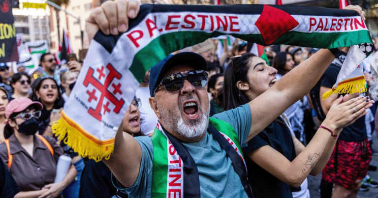 Trump Calls for Hamas-Backer to Be Deported. Speaker Johnson Speaker Quickly Echoes the President.