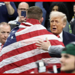 Moments After Winning NCAA Championship, Air Force Lieutenant Proudly Salutes President Trump