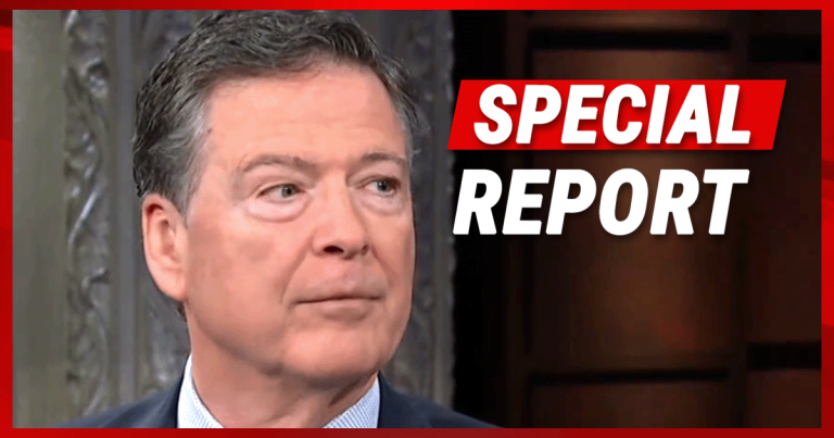 James Comey Goes on Late Show, Blames “86” Post on His Own Wife