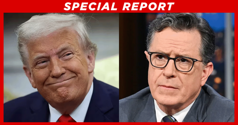 Trump Calls Out Colbert Cancelation, Claims Late Night Host Is to Blame